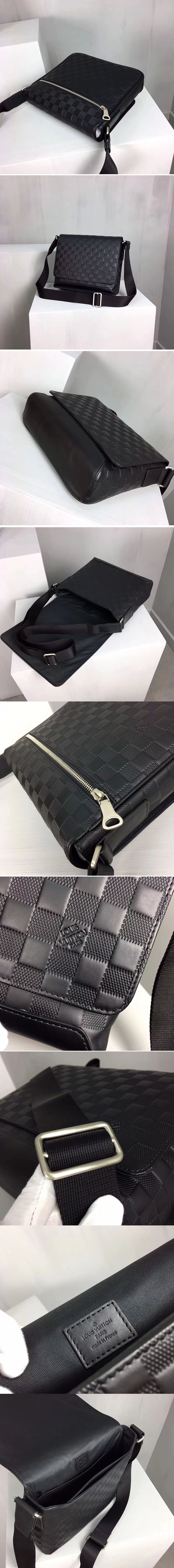 Replica Louis Vuitton N41269 District PM Damier Infini Leather Bags