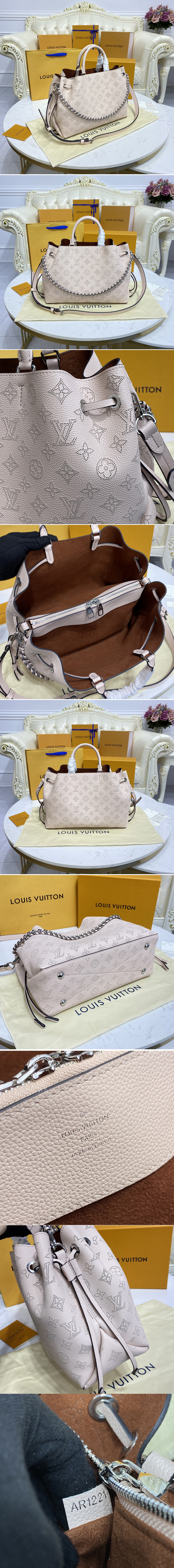 Replica Louis Vuitton M59203 LV Bella Tote Bag in Beige Mahina calf leather