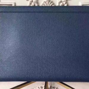 Replica Louis Vuitton M30675 Pochette Voyage MM Taiga Leather Blue Bags