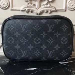 Replica Louis Vuitton M43384 Toilet Pouch PM Monogram Eclipse Bags