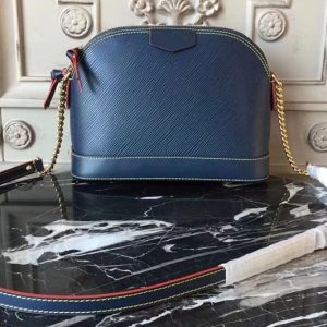 Replica Louis Vuitton M50321 Alma BB Epi Leather Bags Blue