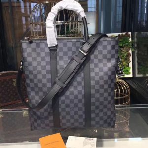 Replica Louis Vuitton N40000 Anton Tote Damier Graphite Bags