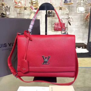 Replica Louis Vuitton M50363 lockme ii lockme calf leather Bags Red