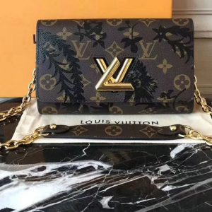 Replica Louis Vuitton m61036 Twist Chain Wallet Monogram Canvas