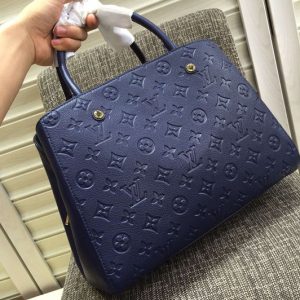 Replica Louis Vuitton Montaigne MM Emp Bags M41048 Blue