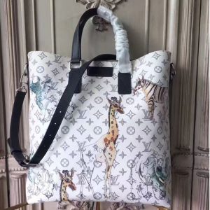 Replica Louis Vuitton Monogram Canvas Tote Bags NS White M54127