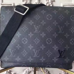 Replica Louis Vuitton M44000 Monogram Eclipse Canvas District PM Bags