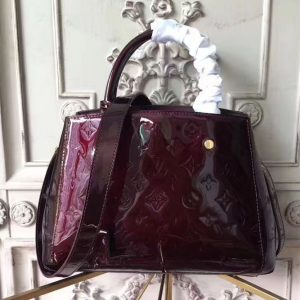 Replica Louis Vuitton M50170 Monogram Vernis Montaigne BB Bags Purple