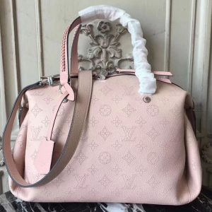 Replica Louis Vuitton M54673 Mahina Leather Asteria Bags Magnolia