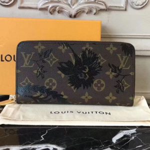 Replica Louis Vuitton M60017 Monogram Canvas Zippy Wallet with Print