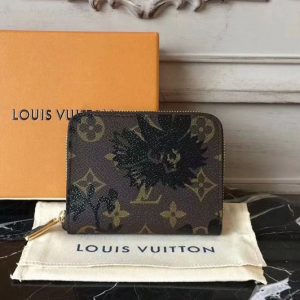 Replica Louis Vuitton M60067 Monogram Canvas Zippy Coin Purse With Print