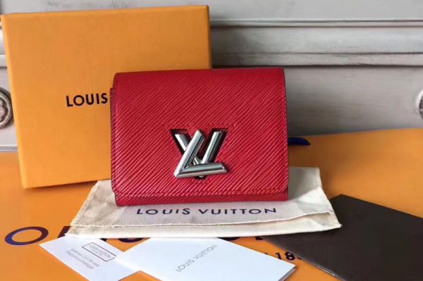 Replica Louis Vuitton M64413 Twist Compact Epi Leather Wallets Red