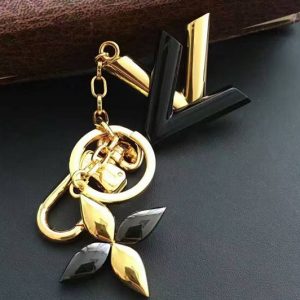 Replica Louis Vuitton M68009 Bag Charm Key Holder Gold Noir Twist Cool Good