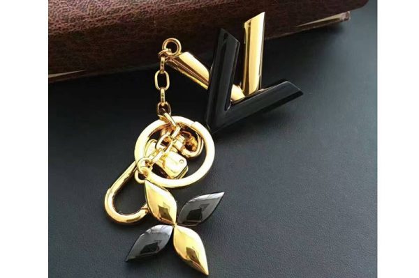 Replica Louis Vuitton M68009 Bag Charm Key Holder Gold Noir Twist Cool Good