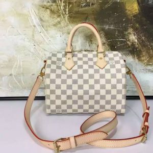 Replica Louis Vuitton N41000 Speedy Bandouliere 25 Damier Azur Bags