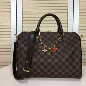 Replica Louis Vuitton N41112 Damier Ebene Speedy Bandouliere 30 Bags