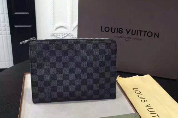 Replica Louis Vuitton N41502 Pochette Jour PM Damier Graphite Canvas Bags