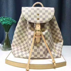 Replica Louis Vuitton N41578 Damier Azur Canvas Sperone Backpack