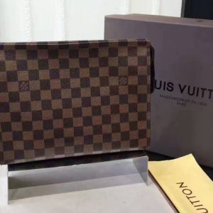 Replica Louis Vuitton N47543 Damier Ebene Canvas Ebony LV Handbags