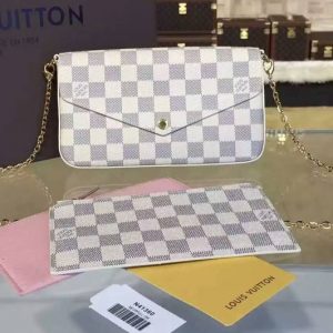 Replica Louis Vuitton N63106 Pochette Felicie Damier Azur Bags