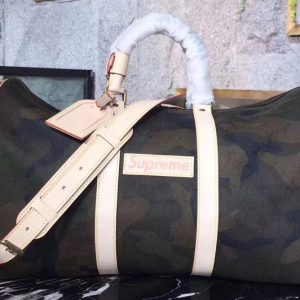 Louis Vuitton M43466 x Supreme Keepall 45 Camo