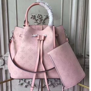 Replica Louis Vuitton M54401 Girolata Mahina Leather Bags Pink