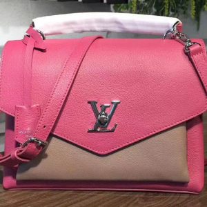 Replica Louis Vuitton M54997 My Lockme Lockme Bags Rose Bruyere Taupe Glacé