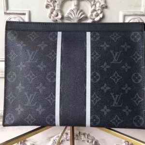 Replica Louis Vuitton M64440 Pochette Voyage MM Monogram Eclipse Flash