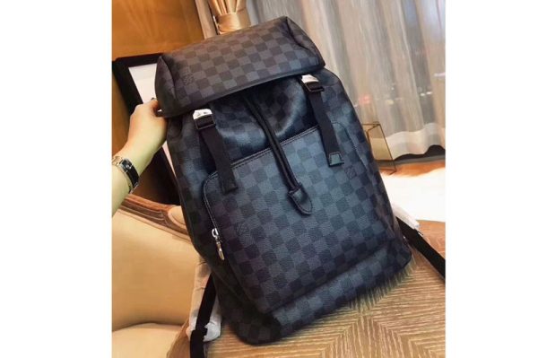 Replica Louis Vuitton N40005 Zack Backpack Damier Graphite Canvas