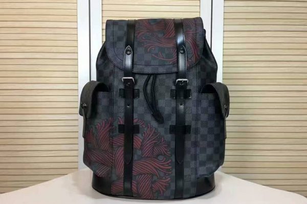 Replica Louis Vuitton N41709 Christopher PM Damier Graphite Canvas Backpacks