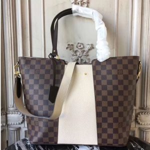 Replica Louis Vuitton N44022 Jersey Damier Ebene Bags Creme