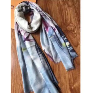 Replica Louis Vuitton 100x200cm Lotus Cashmere Scarf And Shawl