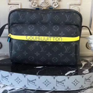 Replica Louis Vuitton M43843 Messenger PM Monogram Eclipse Canvas Bags