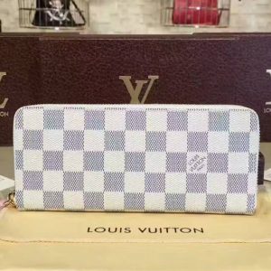 Replica Louis Vuitton N61264 Clemence Wallet Damier Azur Canvas