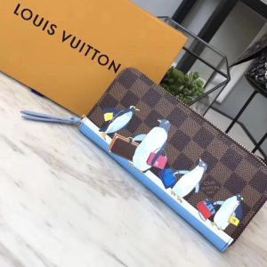 Replica Louis Vuitton N64425 Clemence Wallet Damier Ebene Canvas