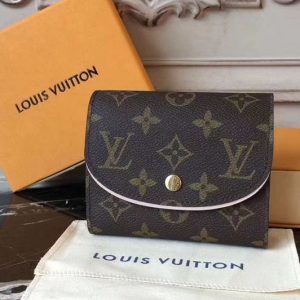 Replica Louis Vuitton M62037 Ariane Monogram Canvas Wallets Pink