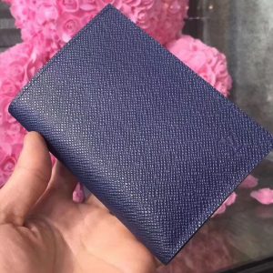 Replica Louis Vuitton M64504 Passport Cover Taiga Leahter Blue