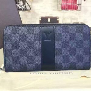 Replica Louis Vuitton N63079 Damier Graphite Zippy Wallet