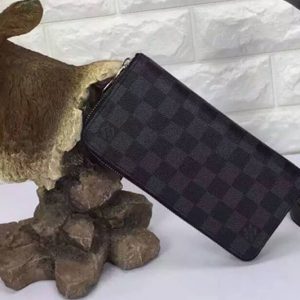 Replica Louis Vuitton N63095 Damier Graphite Canvas Zippy Wallet