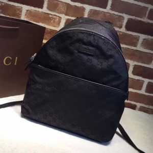 Replica Gucci 190278 GG Fabric Medium Backpack Black