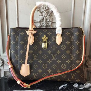 Replica Louis Vuitton M43551 Flower Tote Monogram Canvas Bags Wine