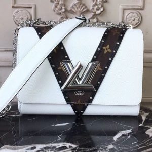 Replica Louis Vuitton M50282 Epi Leather Twist MM Bags White