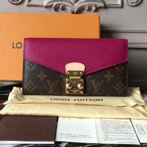 Replica Louis Vuitton M56241 Monogram Canvas Pallas Wallet Grape