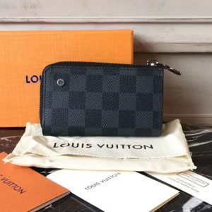 Replica Louis Vuitton N64410 Car Key Case Damier Graphite Canvas