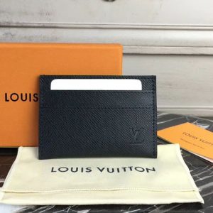 Replica Louis Vuitton M30655 Double Card Holder Taiga Leather