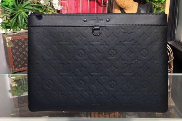 Replica Louis Vuitton M62903 Pochette Apollo Monogram Shadow Leather Pouch