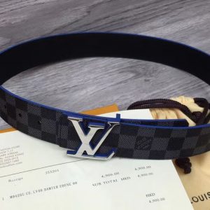 Replica Louis Vuitton M9425U LV Initiales 40mm Reversible Mens Belts Blue