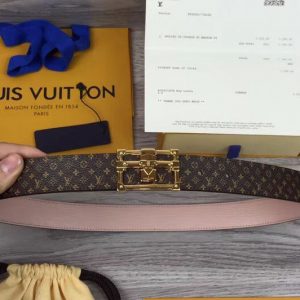 Replica Louis Vuitton M9938U LV Petite Malle 30mm Reversible Epi Leather Belts