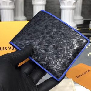 Replica Louis Vuitton M30563 LV Multiple Wallet Taiga Leather