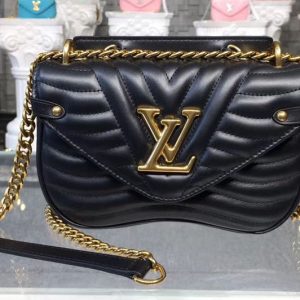 Replica Louis Vuitton M51683 LV New Wave Chain Bags PM Black